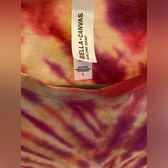 Tie dye slim fit women’s t-shirt - Picture 2 of 3